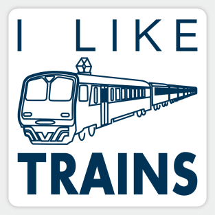 I like trains Sticker